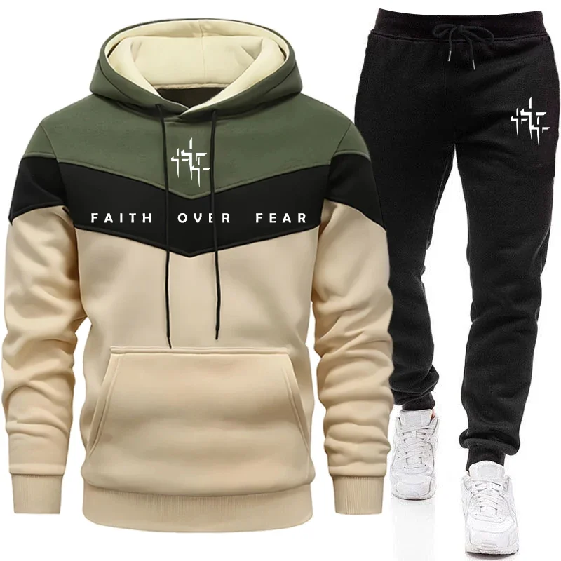 Men'S Fashion Outfits - Faith Over Fear trainingspak voor heren,