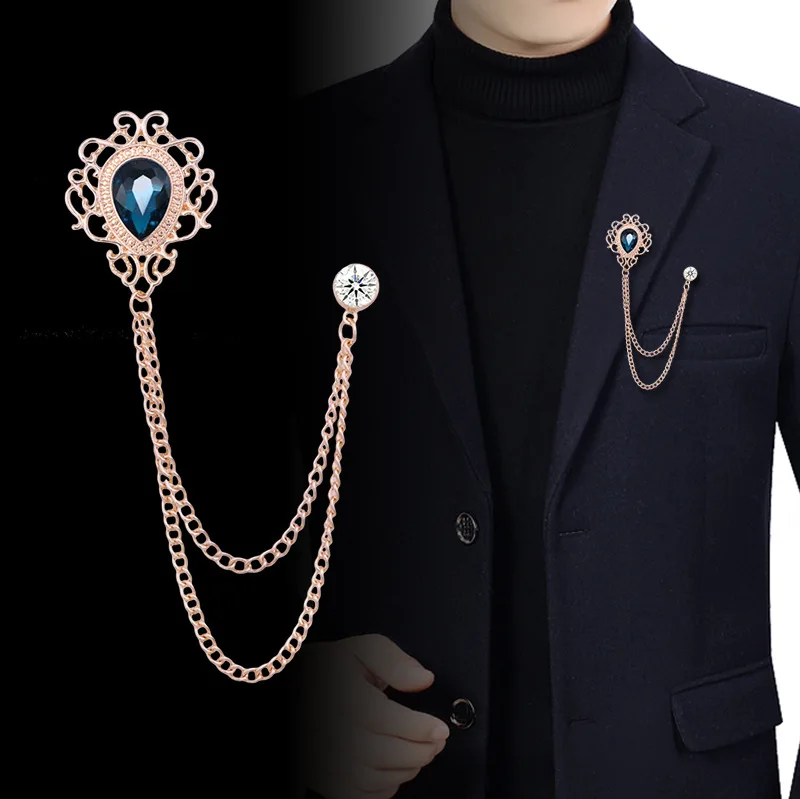 Men'S Fashion Accessories - Nieuwe Vintage Kwastje Ketting Strass Kristal