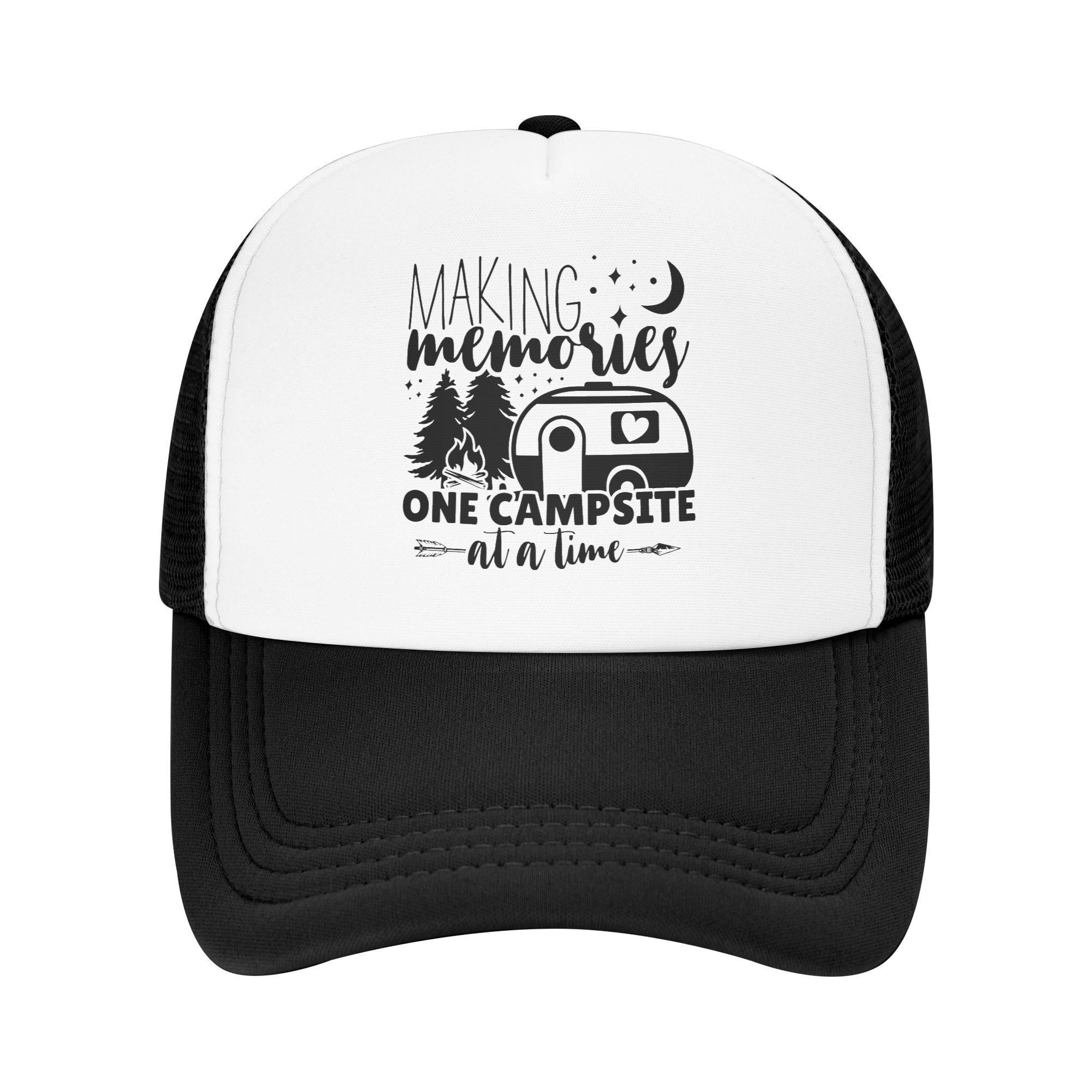 Trucker Hat Cap - Klassieke unisex avontuurlijke camping Happy Camper