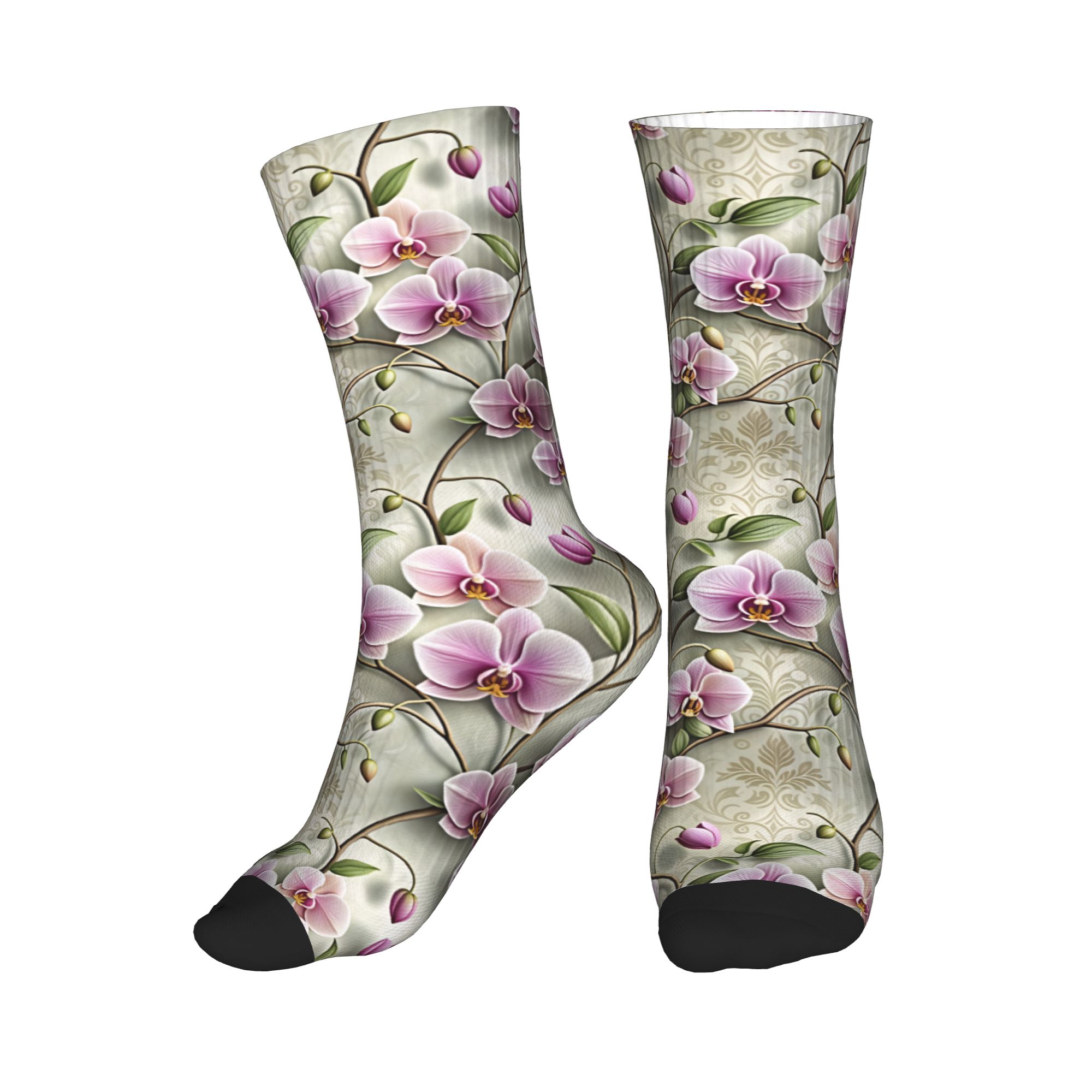Men Fashion Vintage - Vintage neutrale 3D reliëf lavendel orchidee
