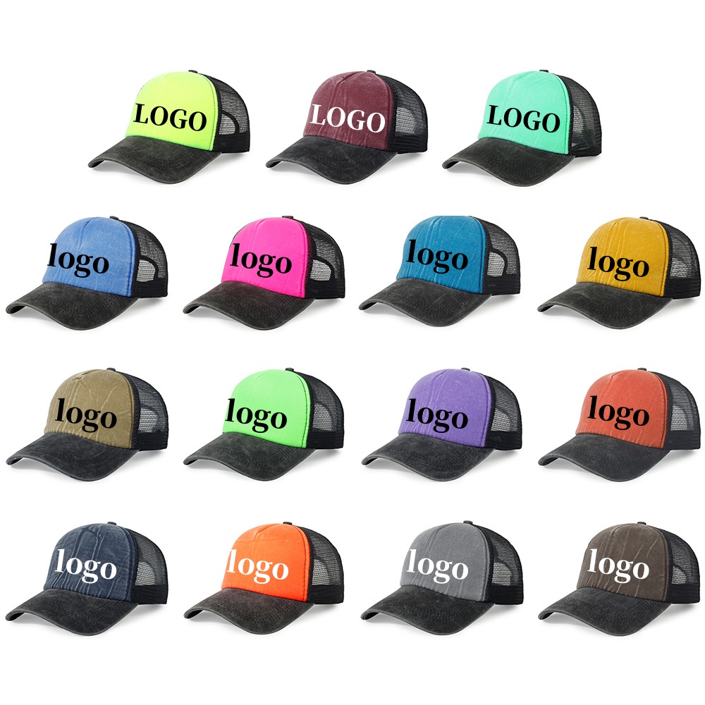 Trucker Hat Cap - Mesh gewassen schuim baseball caps heren
