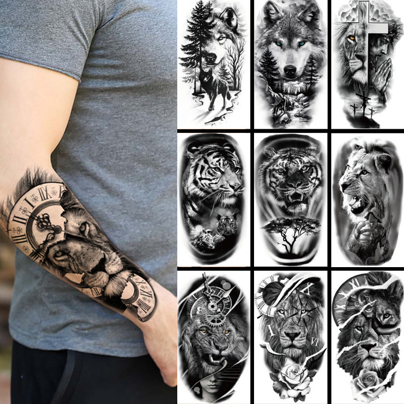 Men Fashion King - Waterdichte Tijdelijke Tattoo Sticker Bos Grote