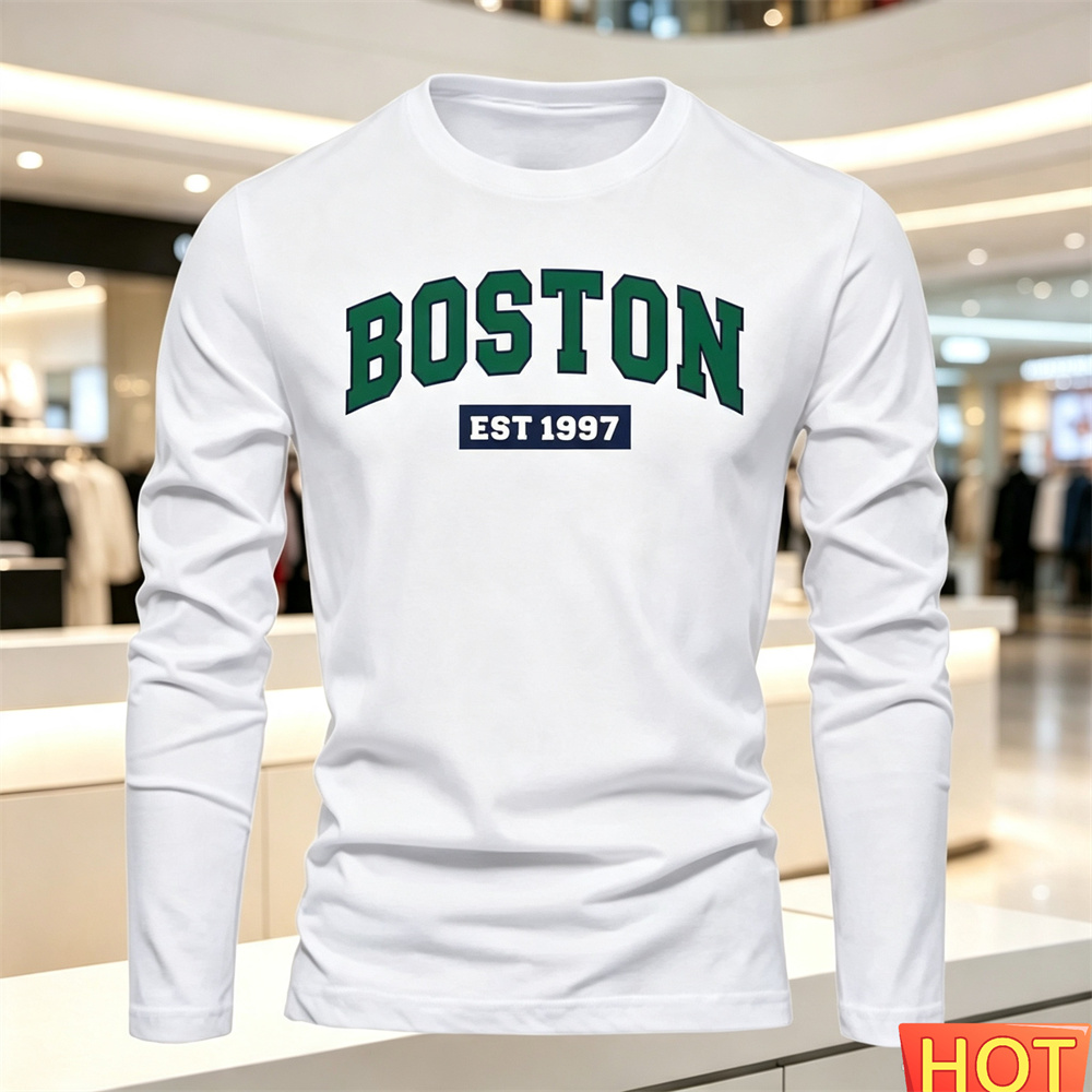Men'S Fashion Outfits - Herfst Zomer heren T-shirt met lange