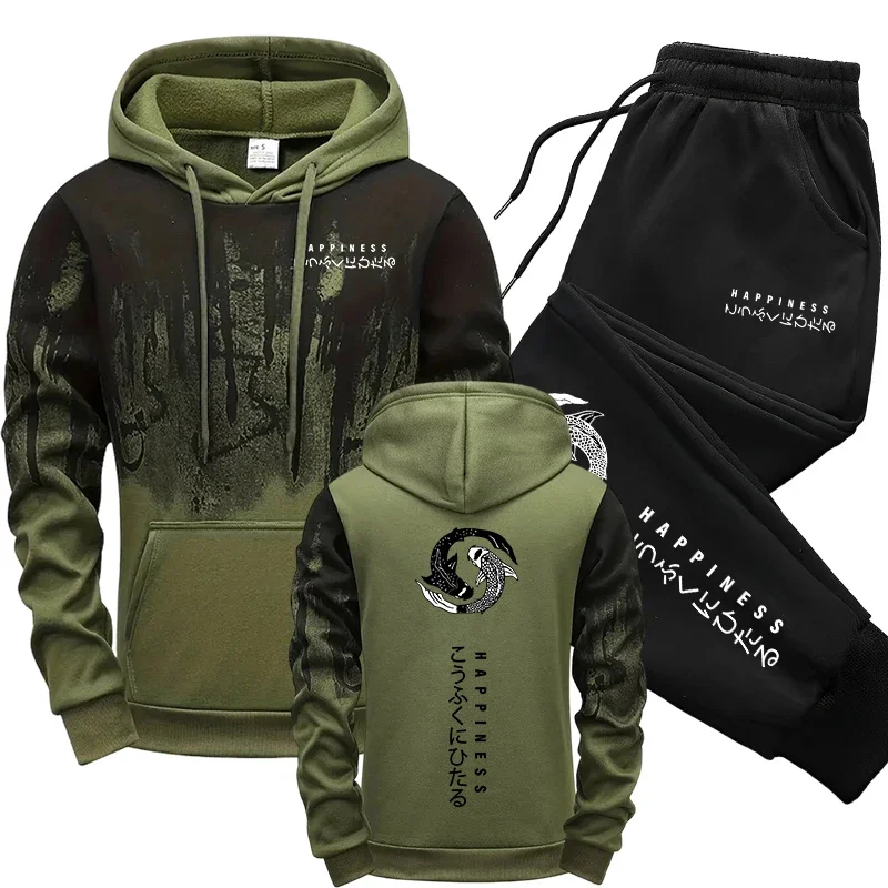 Men'S Fashion Outfits - Japanse mode heren trainingspak hoodies joggingbroek