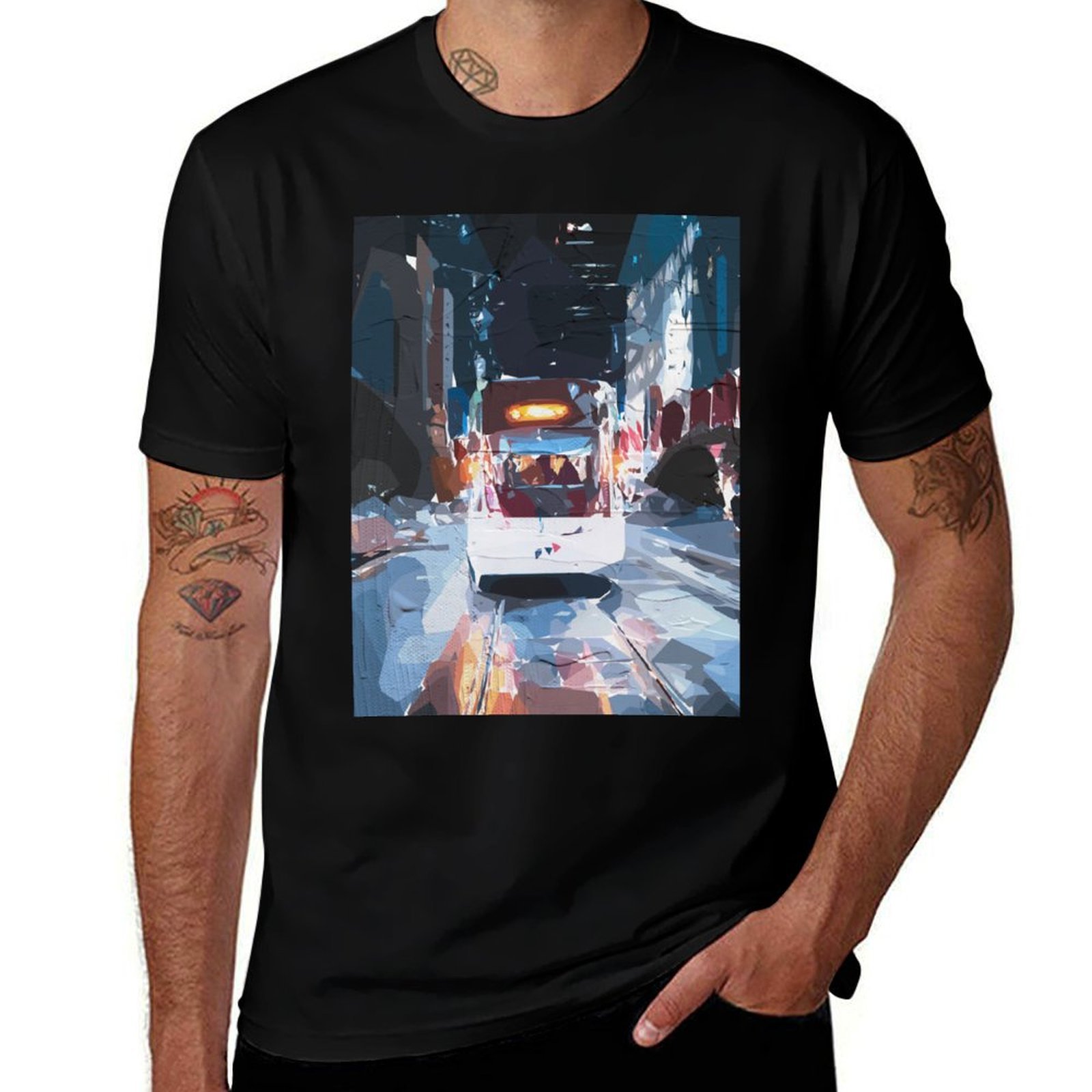Mens Fashion Melbourne - Melbourne Trams T-shirt Fashion Casual top