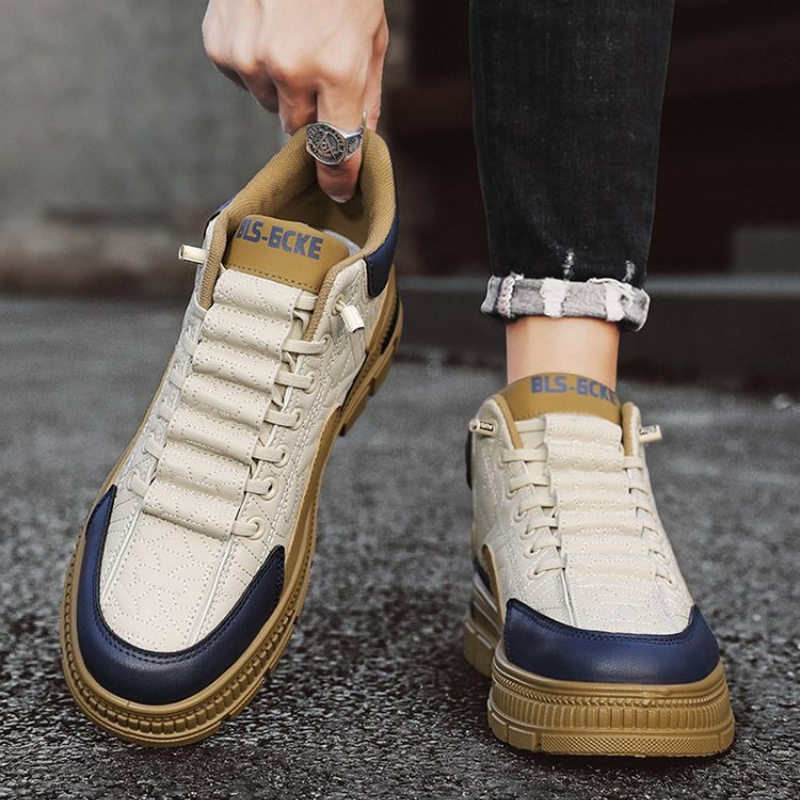 Men Fashion Vintage - Instapper Platform Herenlaarzen Lente Herfst Aanbieding