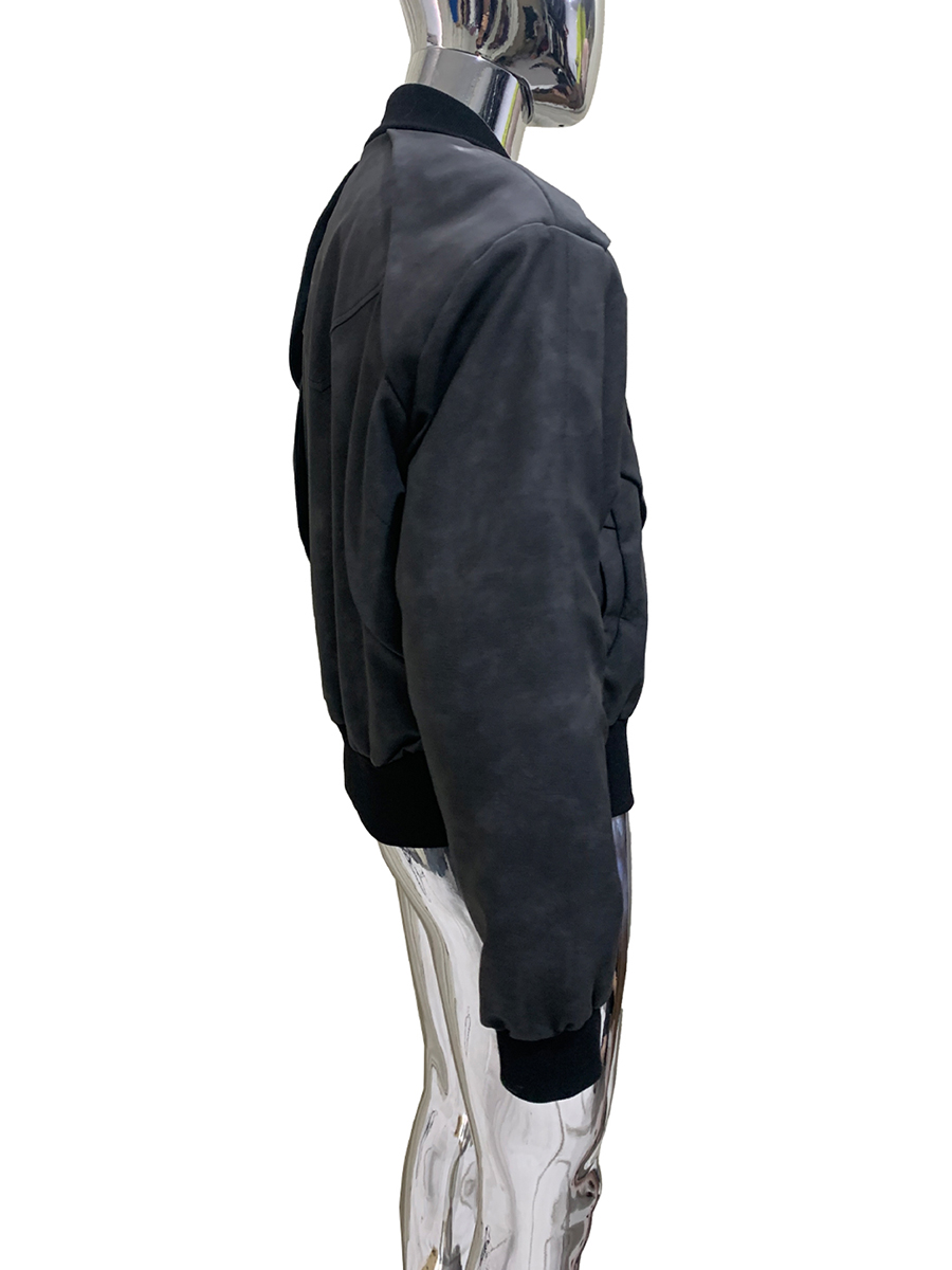 Mens Fashion Bomber Jacket - Lente Herfst Korte Matte Verontruste Pu