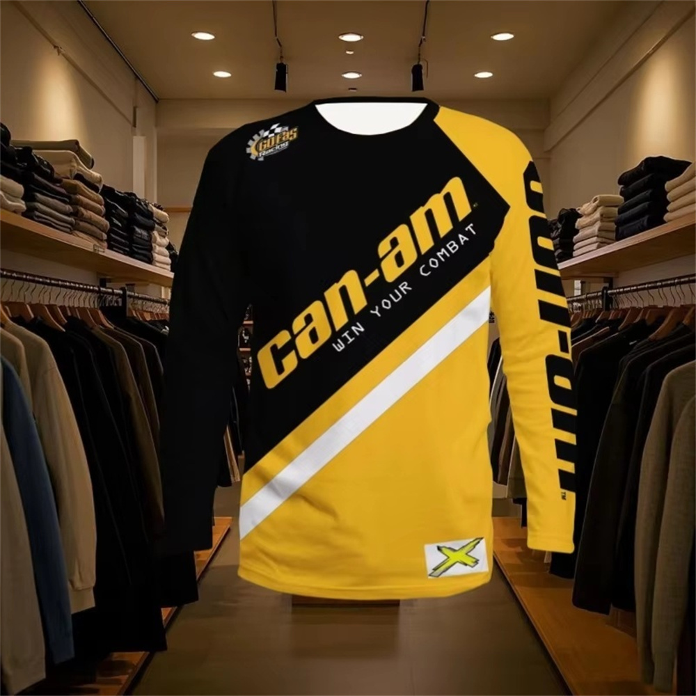 Men'S Fashion Outfits - Motorcycle Racing T-shirt met lange mouwen