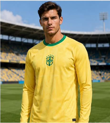 Mens Fashion Trend 2026 - Brazilië 2026 Herdenkingseditie 3D-geprint voetbalshirt met