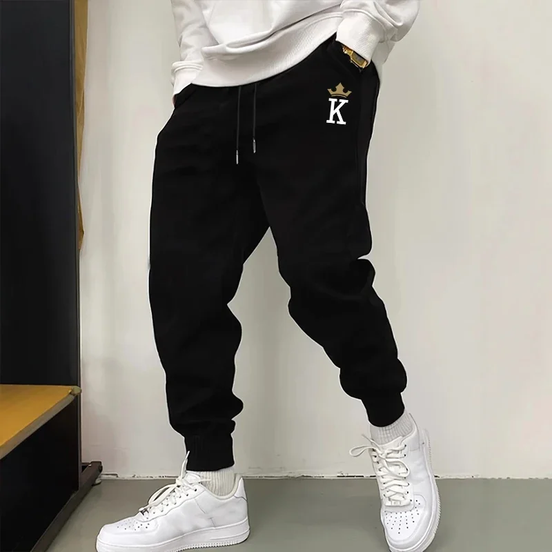 Men Fashion King - 2026 Klassieke heren joggingbroek met koningsprint