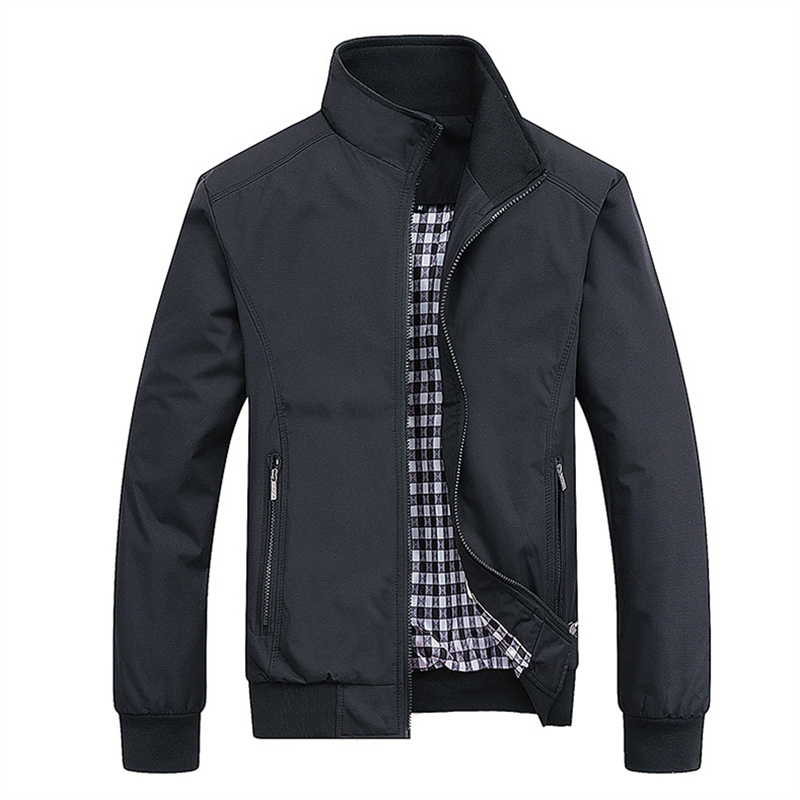 Mens Fashion Bomber Jacket - Nieuwe Lente Herfst Casual Solid Fashion