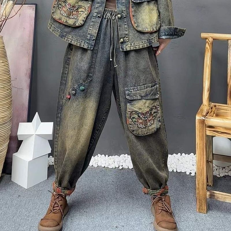 Retro mode geborduurde cowboym - Denim Jacket Vintage recensie en prijs