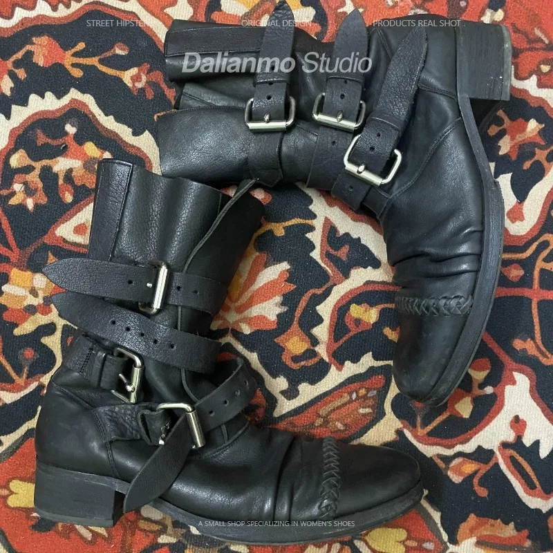 Mode heren lederen motorlaarze - Men Fashion Vintage recensie en prijs