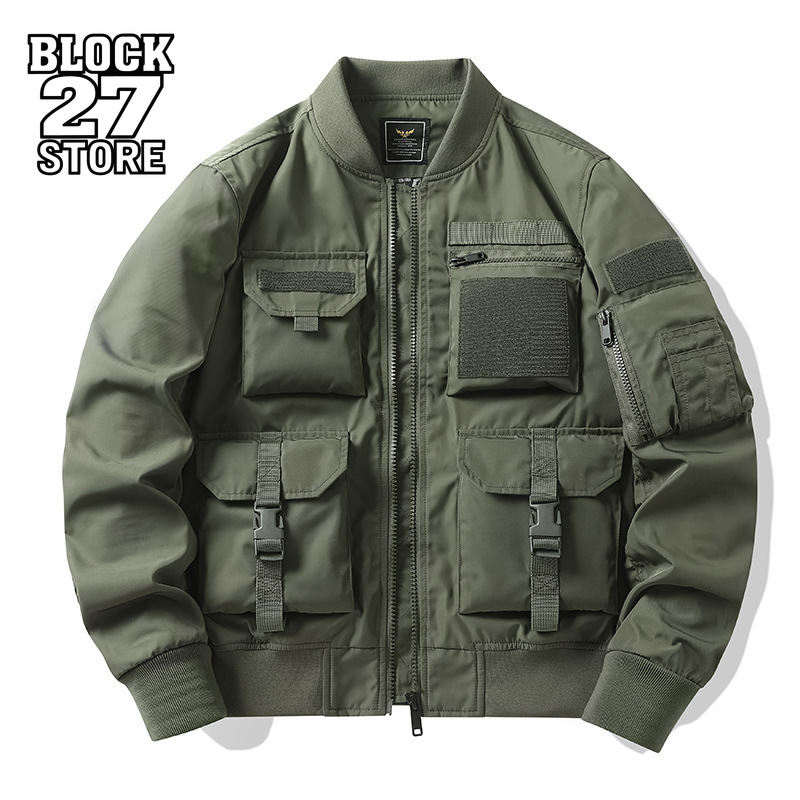 Herenjas Vintage Streetwear Am - Mens Fashion Bomber Jacket recensie en prijs