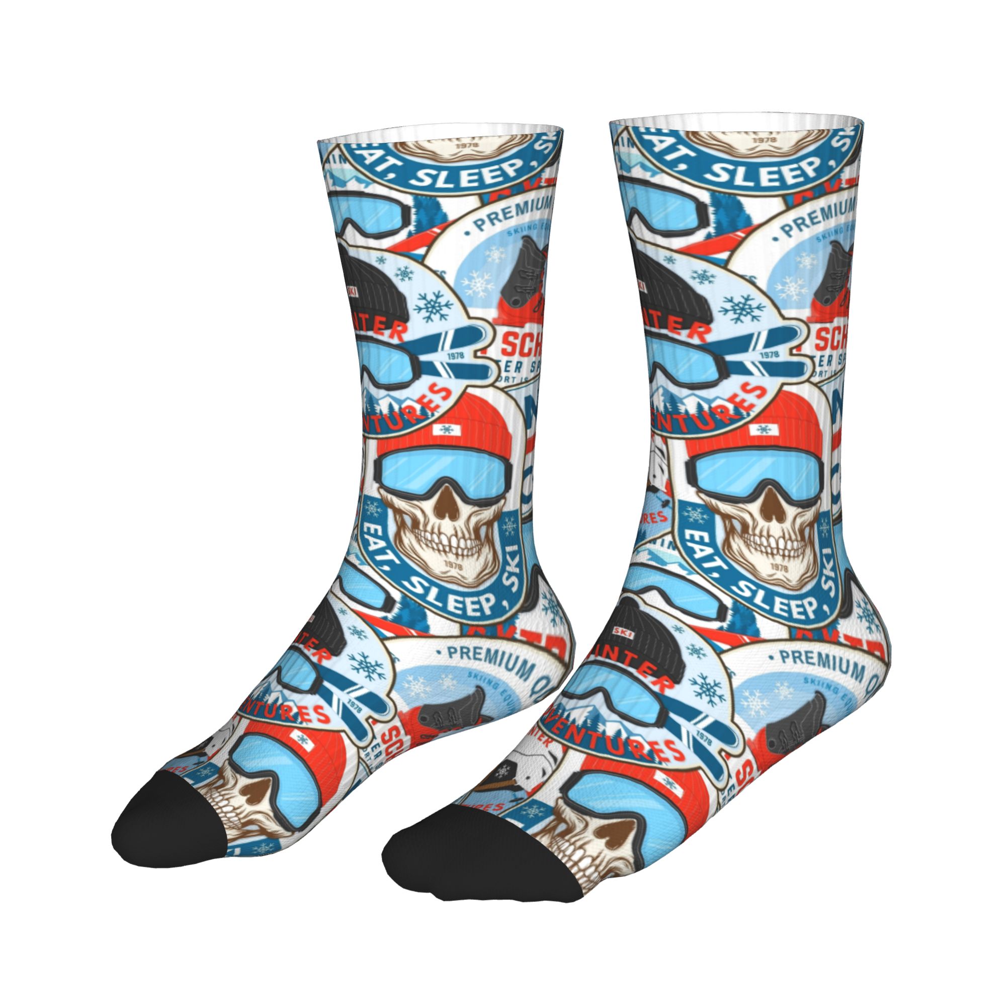 Vintage rood blauwe Ski Club n - Men Fashion Vintage recensie en prijs