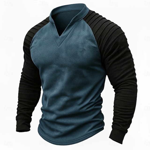 Vintage verweerd Henley Raglan - Men Fashion Vintage recensie en prijs