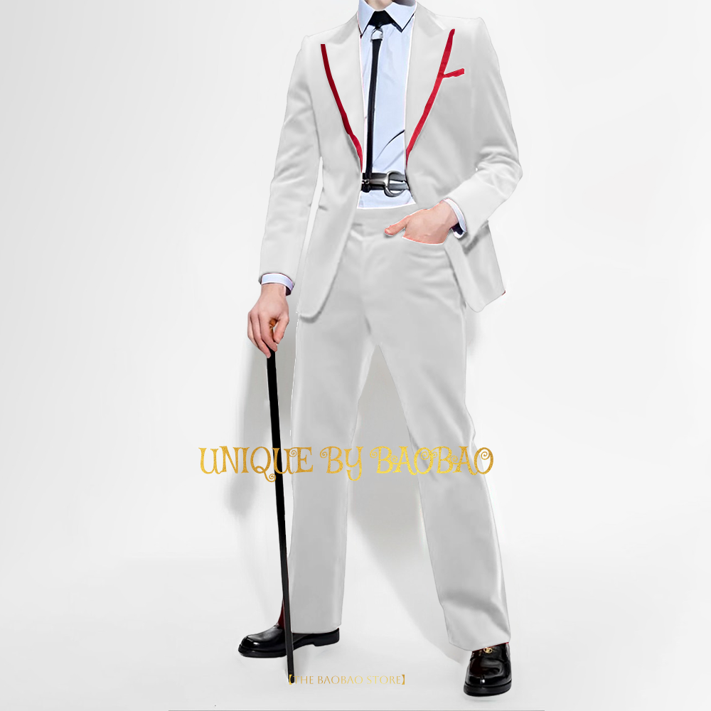 Heren Rood Fluwelen 2-delige P - Men'S Fashion Xmas Party recensie en prijs