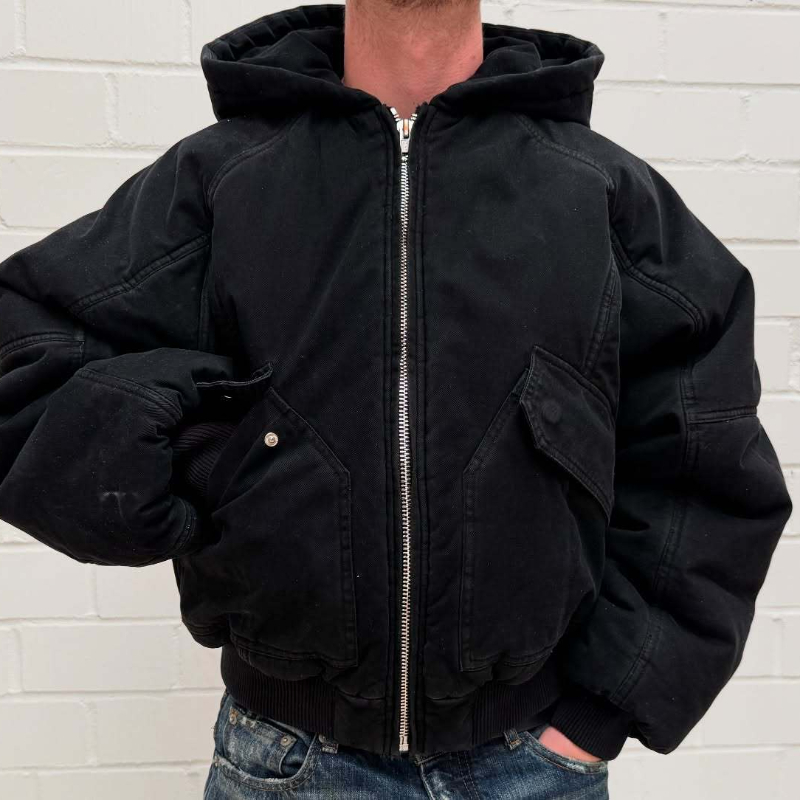 Herren Oversized Gewaschen Can - Mens Fashion Bomber Jacket recensie en prijs