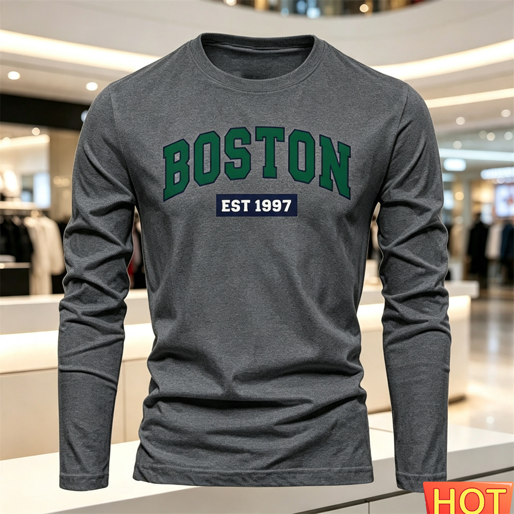 Herfst Zomer heren T-shirt met - Men'S Fashion Outfits recensie en prijs