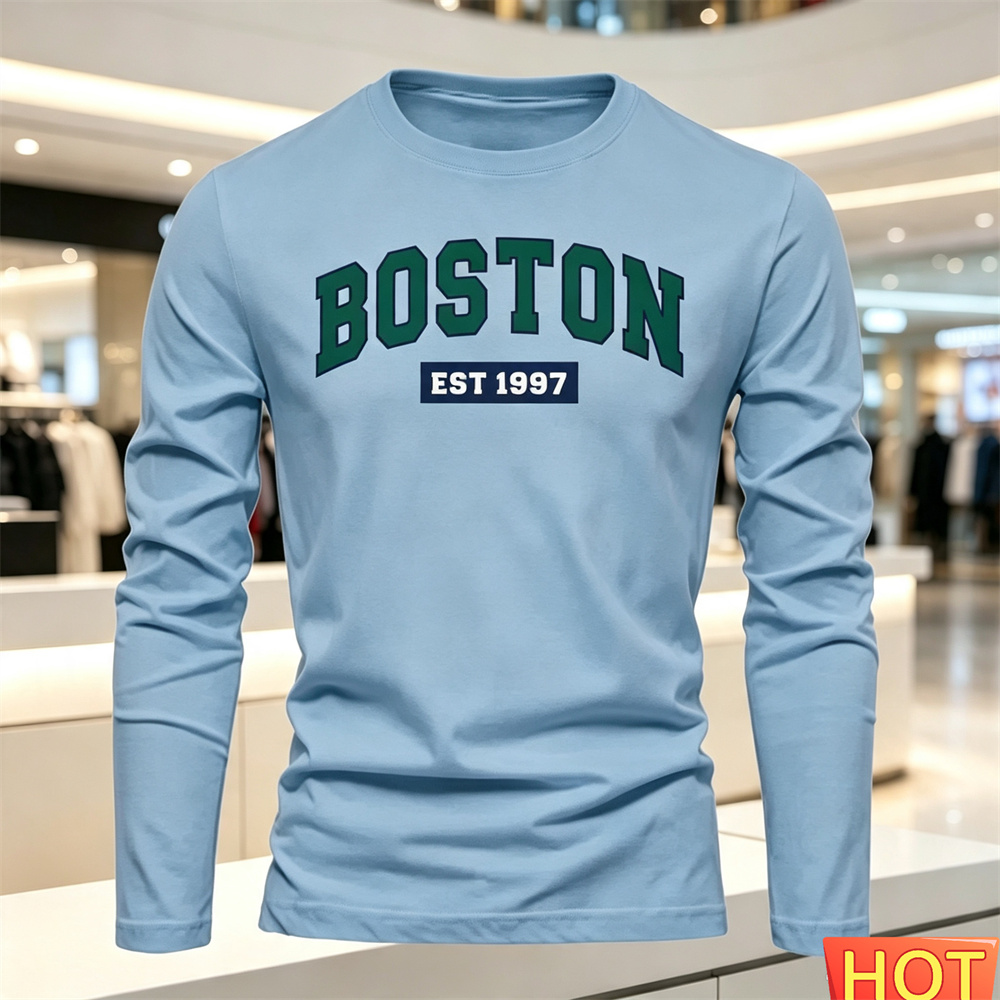 Herfst Zomer heren T-shirt met - Men'S Fashion Outfits recensie en prijs