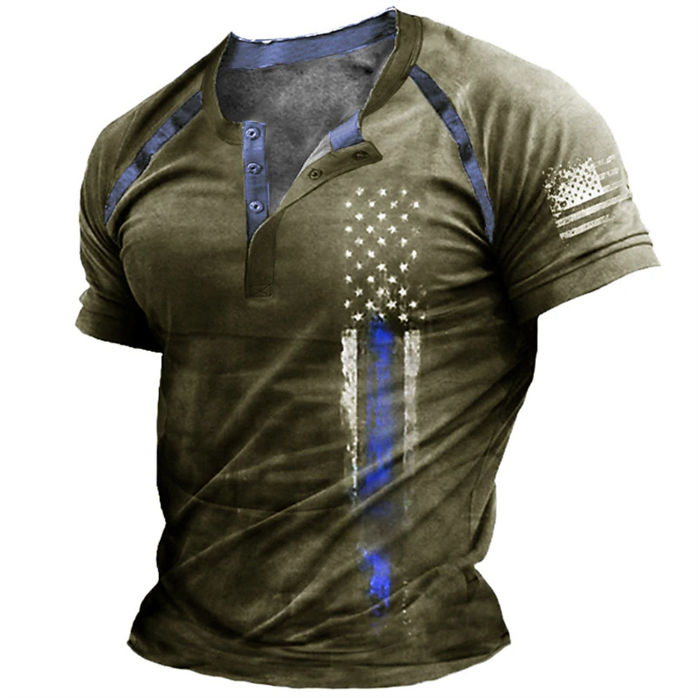Grappige 3D Amerikaanse vlag p - Men Fashion Vintage recensie en prijs