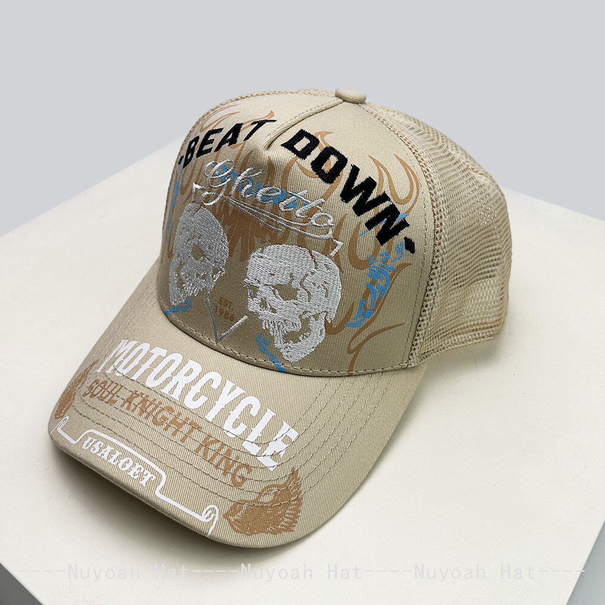 Skull Flame Borduurwerk Hardto - Trucker Hat Cap recensie en prijs