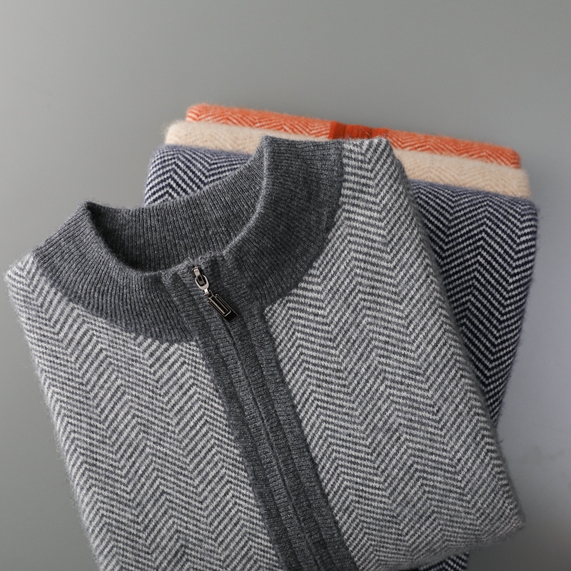 100% Merinowol Jacquard Set He - Knitted Cardigan Men recensie en prijs