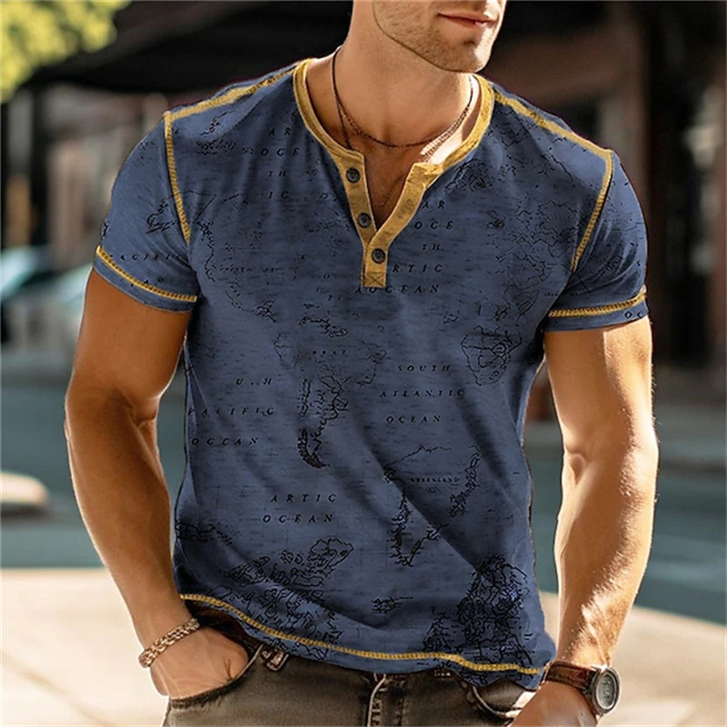 Herenshirts Henry, grappige 3D - Men Fashion Vintage recensie en prijs