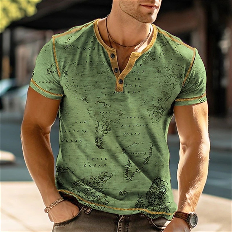 Herenshirts Henry, grappige 3D - Men Fashion Vintage recensie en prijs
