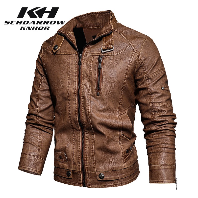 Mannen Leren Jas Herfst Winter - Mens Fashion Bomber Jacket recensie en prijs