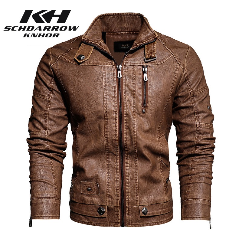 Mannen Leren Jas Herfst Winter - Mens Fashion Bomber Jacket recensie en prijs