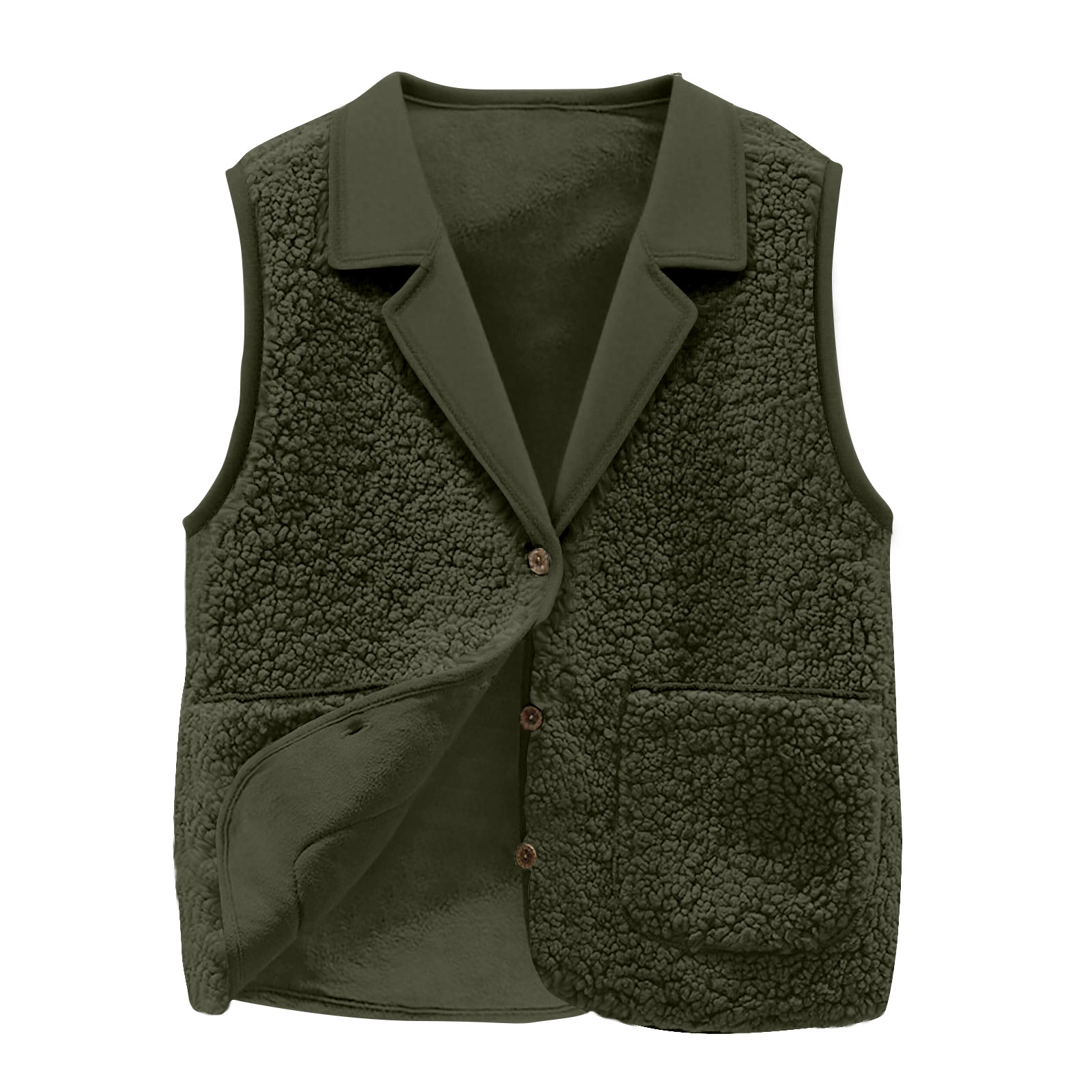 Sherpa-fleecevest voor dames,  - Sherpa Jacket Fleece recensie en prijs