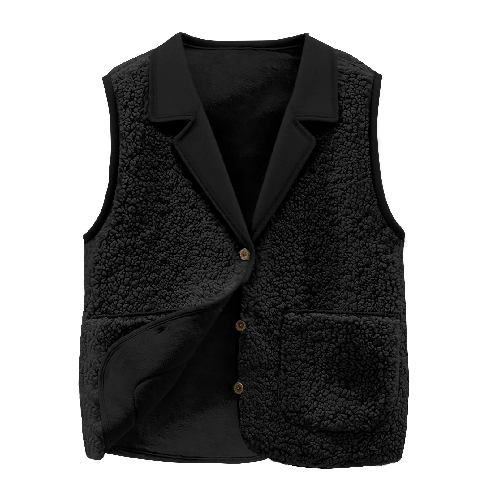 Sherpa-fleecevest voor dames,  - Sherpa Jacket Fleece recensie en prijs