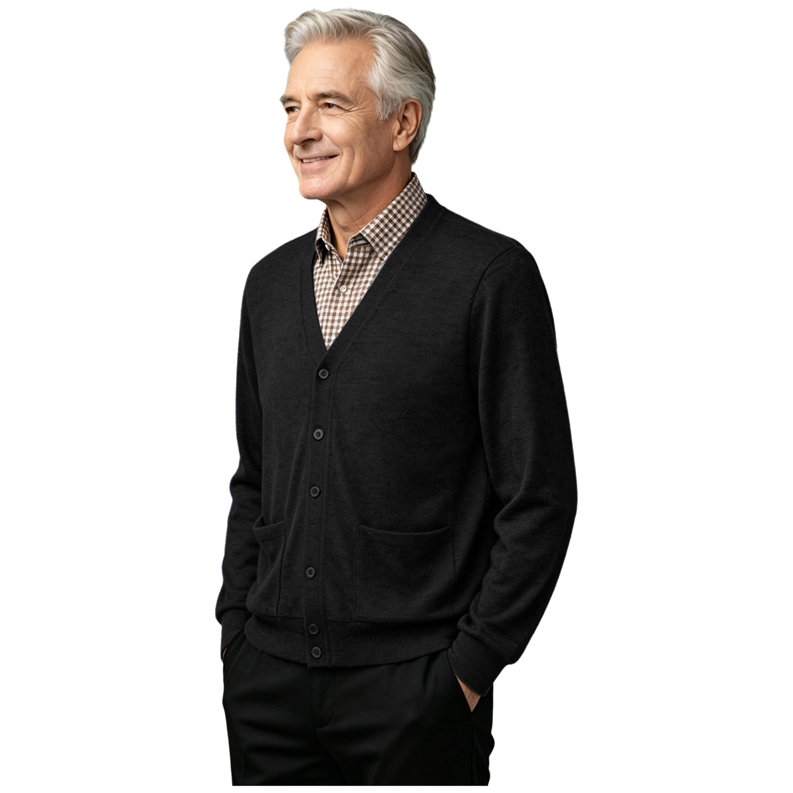 Heren Ouderen Gehandicapten Ad - Knitted Cardigan Men recensie en prijs