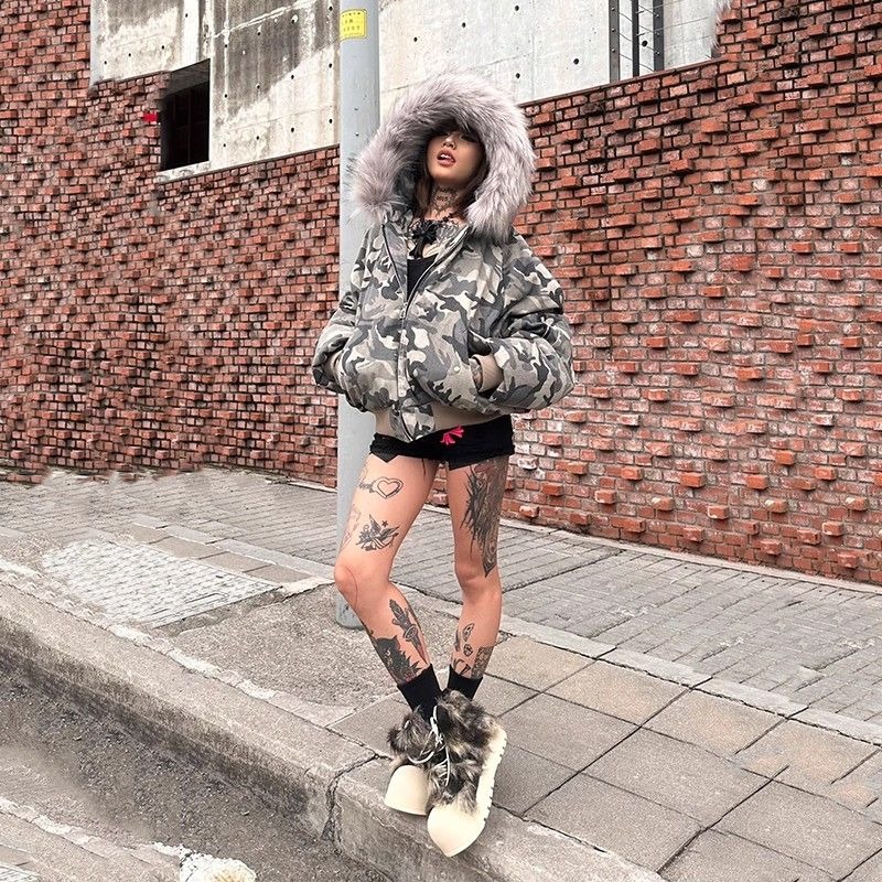 Herenjas Gewassen Camouflage R - Mens Fashion Bomber Jacket recensie en prijs